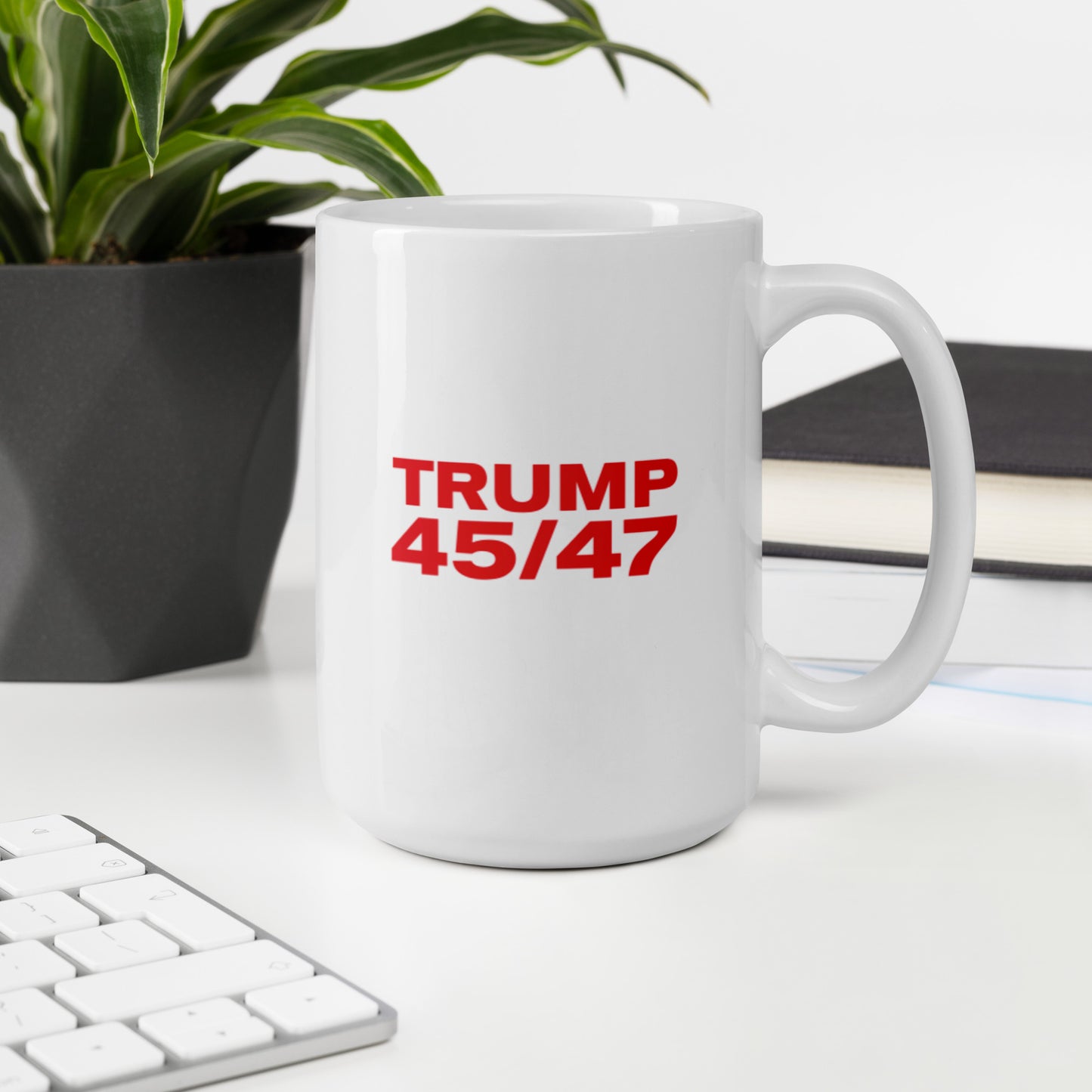 Trump 45/47 - White glossy mug